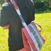 Hong Kong Style Red-White-Blue Tote Bag