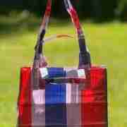 Hong Kong Style Red-White-Blue Tote Bag