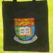 HK University Canvas Tote Bag With Zipper & Inner Pocket