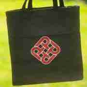Hong Kong Polytechnic University Canvas Tote Bag With Zipper & Inner Pocket