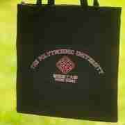 Hong Kong Polytechnic University Canvas Tote Bag With Zipper