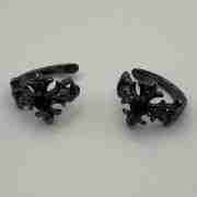 Gothic Black Cross Ear Cuff