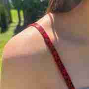 Sexy Beauty bra strap with Elastic shoulder strap (Red)