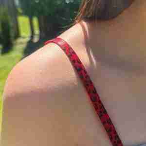 Sexy Beauty bra strap with Elastic shoulder strap (Red)