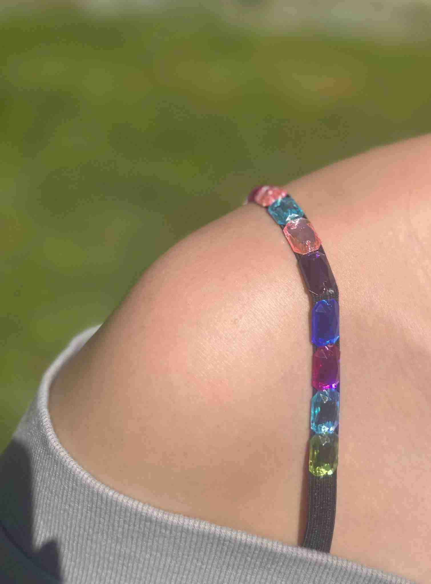 Sexy Beauty Multi-Colors Crystal Bra Strap With Elastic Shoulder Strap