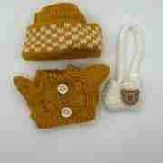 Labubu Trendy Outfits for Your Plushie Star (Brown Sweater)