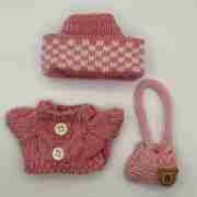 Labubu Trendy Outfits for Your Plushie Star (Red Sweater)