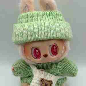 Labubu Trendy Outfits for Your Plushie Star (Green Sweater)