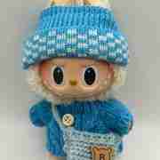 Labubu Trendy Outfits for Your Plushie Star (Blue Sweater)
