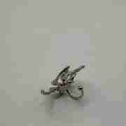 Punk-Style Silver Spider Claw Ear Cuff Earrings