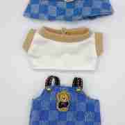 Labubu Denim Overalls Countryside Set – Three-Piece Outfit
