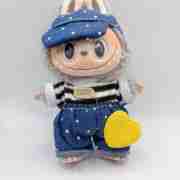 Labubu Denim Overalls & Hat Countryside Set