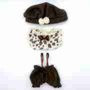 Labubu Leopard Lace & Corduroy Artist Set – 3 Pieces