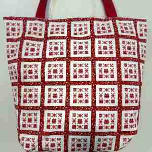 Baby Sling Carrier (Red) - Handmade Tote Bag With Zipper & Inner Pocket