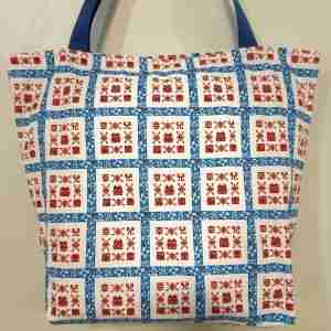 Baby Sling Carrier (Small Blue) - Handmade HK Style Tote Bag With Zipper & Inner Pocket