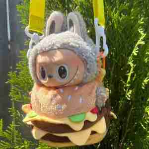 Labubu Trendy Outfits for Your Plushie Star (Burger with Strap)