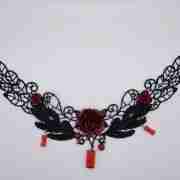 Palace Gothic Lace Rose Clavicle Necklace