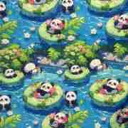 Panda Pattern – Handmade Tote Bag With Zipper & Inner Pocket