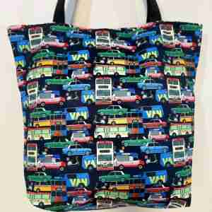 Transportation - Handmade HK Style Tote Bag With Zipper & Inner Pocket