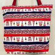 Mister Softee Ice Cream Design - Handmade HK Style Tote Bag with Zipper & Inner Pocket