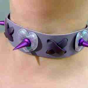 Purple Heart Stud Choker