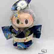 Japanese Kimono Outfit for 17cm Labubu Doll