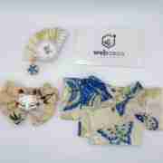 Japanese Kimono Outfit for 17cm Labubu Doll
