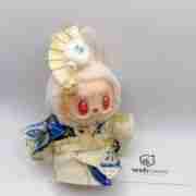 Japanese Kimono Outfit for 17cm Labubu Doll