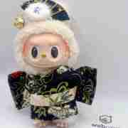 Japanese Kimono Outfit for 17cm Labubu Doll