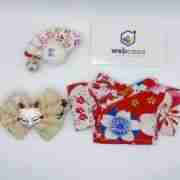 Japanese Kimono Outfit for 17cm Labubu Doll