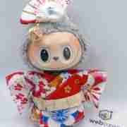 Japanese Kimono Outfit for 17cm Labubu Doll