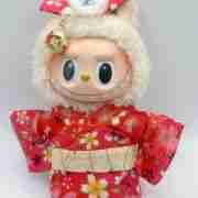 Japanese Kimono Outfit for 17cm Labubu Doll